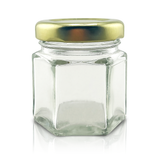 1.5 oz Hexagon Glass Honey Jar — Case of 24 | Pallet of 600 Cases | No Lids
