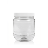 12 oz Plastic Round Wide-Mouth Jar — Case of 12 | Pallet of 320 Cases | No Lids