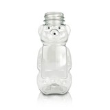 12 oz Plastic Panel Bear — Case of 400 | Pallet of 16 Cases | No Lids