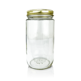1 lb Cylinder Glass Honey Jar — Case of 12 | Pallet of 315 Cases | No Lids