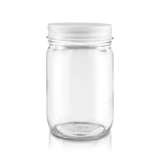 0.5 Pint Glass Mayo Jar — Case of 12 | Pallet of 384 Cases | No Lids