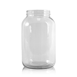 1 gal Economy Glass Honey Jar — Case of 4 | Pallet of 84 Cases | No Lids