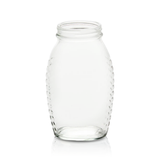 1 lb Queenline Glass Honey Jar — Case of 24 | Pallet of 130 Cases | No Lids