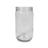 32 oz Refrigerator Round Glass Jar — Case of 12 | Pallet of 121 Cases | No Lids