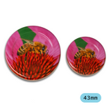 43mm Metal Lug Lid (Bee on Pink Flower) — Case of 2800
