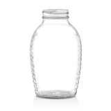 4 lb Queenline Glass Honey Jar — Case of 6 | Pallet of 144 Cases | No Lids