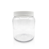 5 lb Plastic Round Wide-Mouth Jar — Case of 64 | Pallet of 16 Cases | No Lids