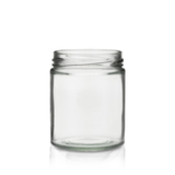 6.5 oz Refrigerator Round Glass Jar — Case of 12 | Pallet of 500 Cases | No Lids