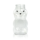 6 oz Plastic Panel Bear — Case of 384 | No Lids
