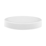 89/400 Ribbed Plastic Cap w/ Pressure Seal 22 Liner (White) — Case of 580 | Pallet of 28 Cases