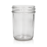 8 oz Glass Mason Jelly Jar — Case of 12 | Pallet of 288 Cases | No Lids