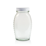 8 oz Queenline Glass Honey Jar — Case of 24 | Pallet of 195 Cases | No Lids