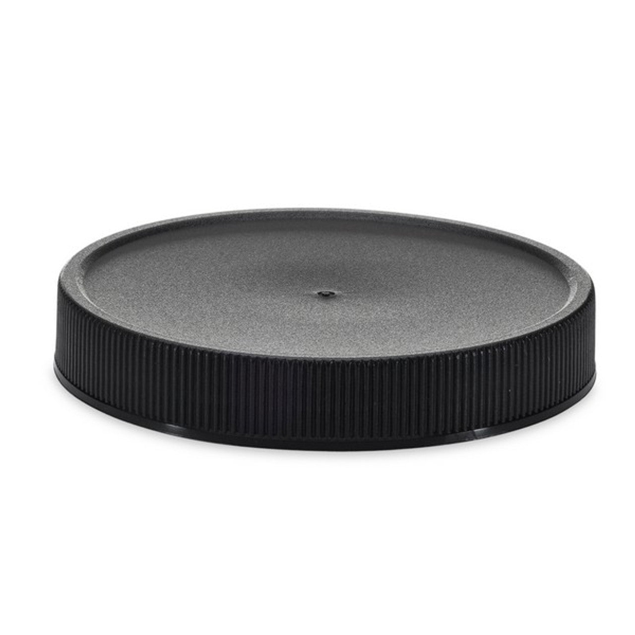 70/400 Ribbed Plastic Lid w/ Pressure Seal Liner (Black or White) — Case of 760 | Pallet of 35 Cases